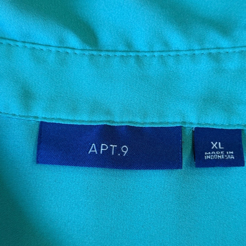 Apt. 9 Sleeveless Turquoise Blouse XL - Picture 3 of 3